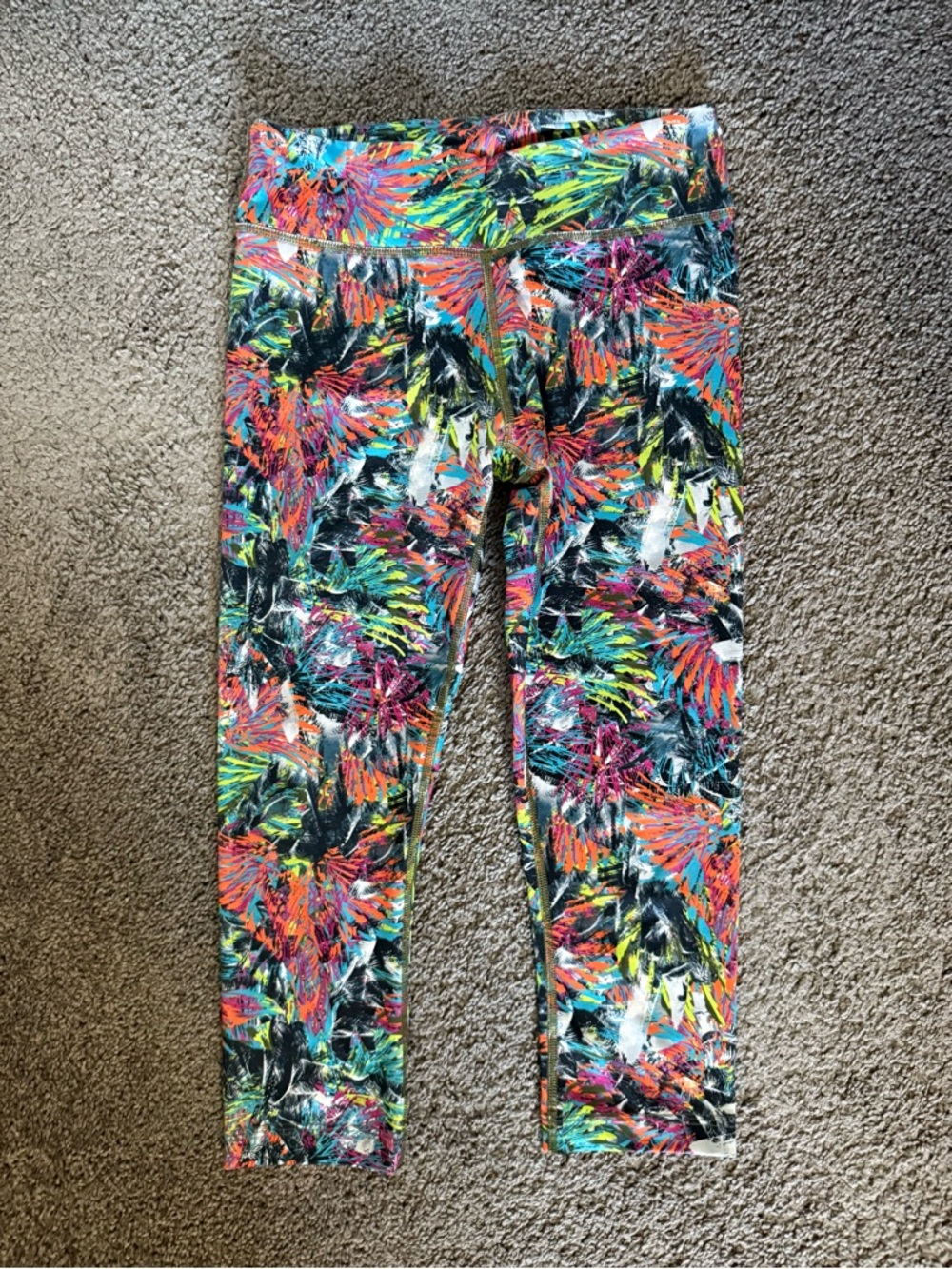 Zumba Fitness Neon Tropical Capris - Multicolor